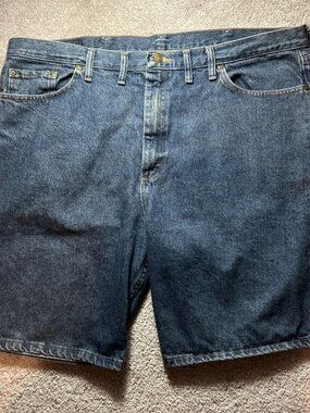 Wrangler Men's Relaxed Fit 5-Pocket Blue Jeans Shorts Size 44